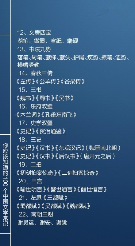 國(guó)考必看100個(gè)文學(xué)常識(shí)，你知道多少個(gè)呢？